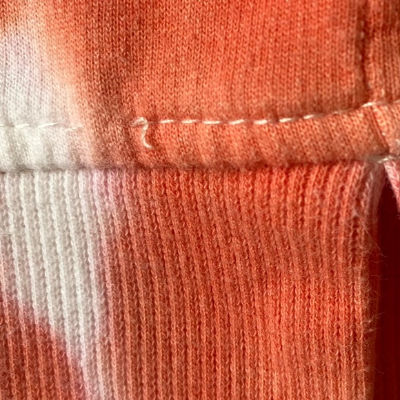 Jane and Delancey Orange/White Tie Dye Crew Neck long sleeve Sweatshirt. Sz L - Picture 14 of 15